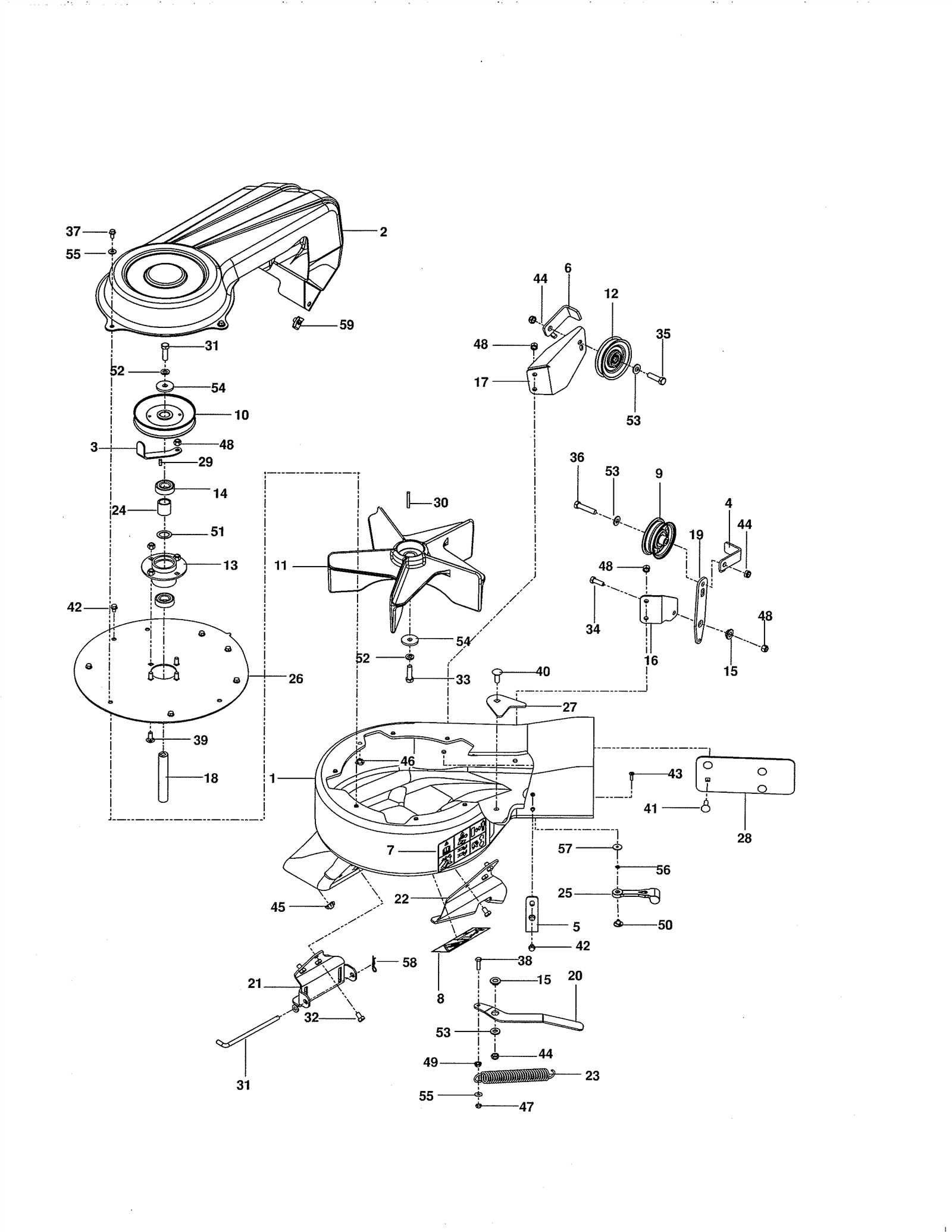 husqvarna z242f parts diagram