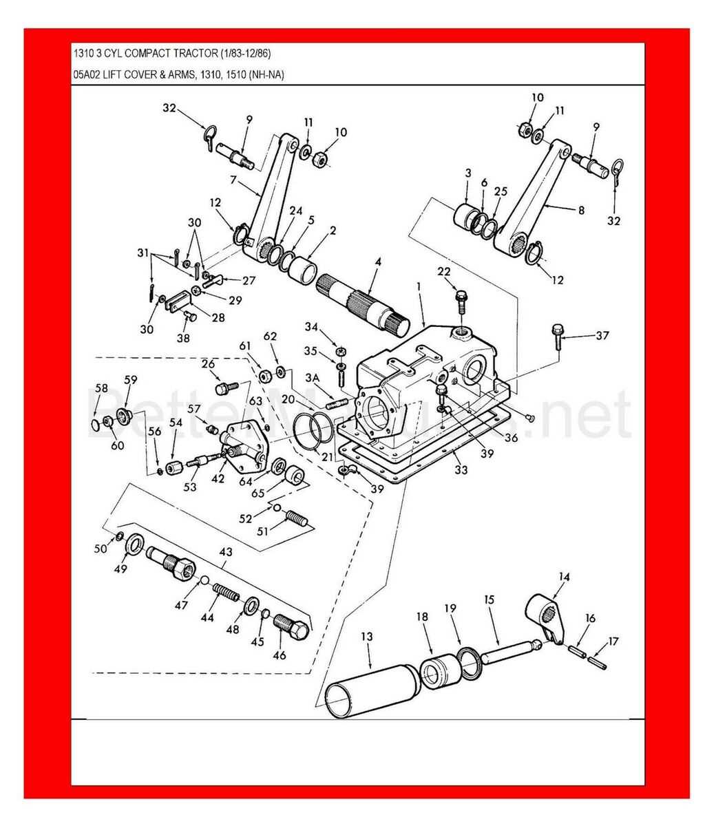 hydraulic ford tractor parts diagram