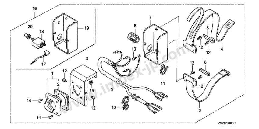 honda eu2000i parts diagram