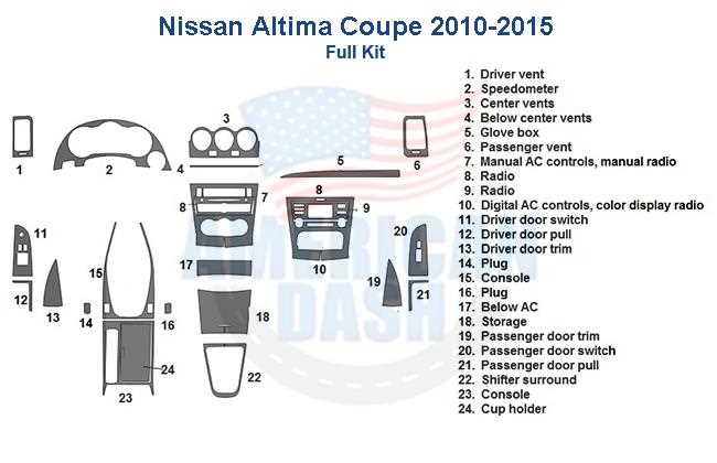 nissan altima parts diagram