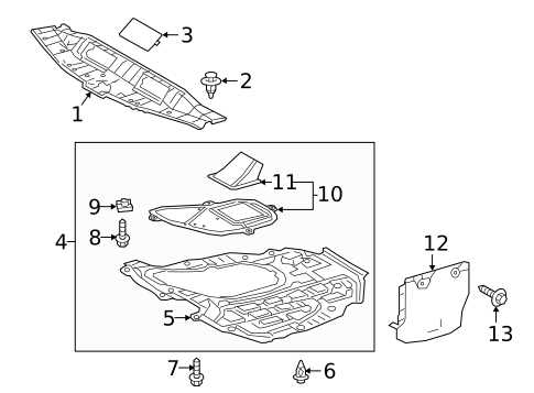 toyota camry undercarriage parts diagram