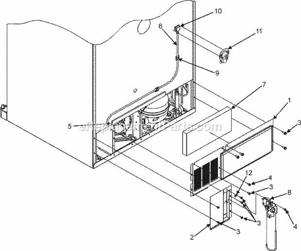 maytag fridge parts diagram