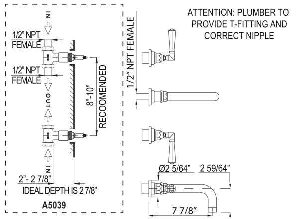 rohl faucet parts diagram