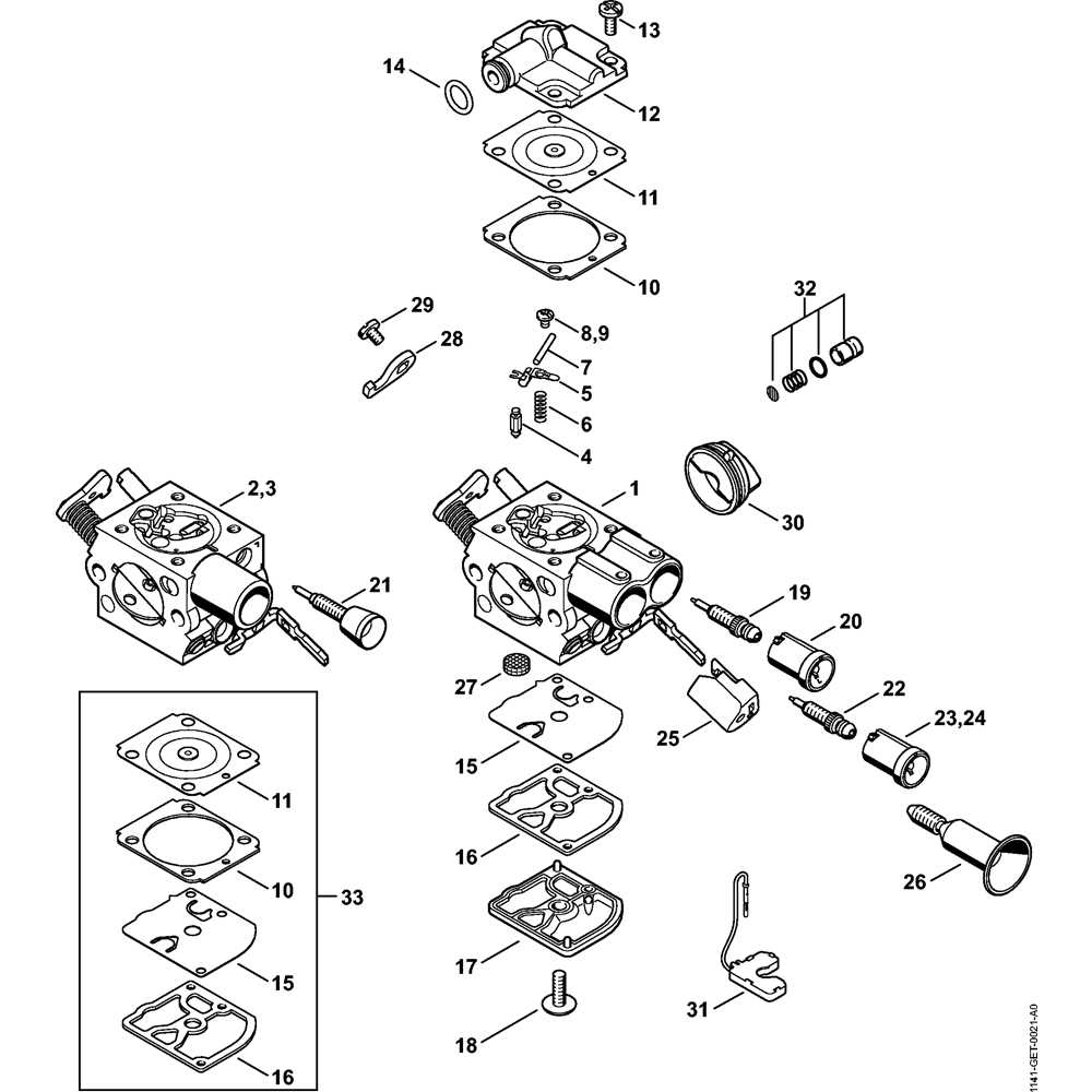 stihl ms261c parts diagram