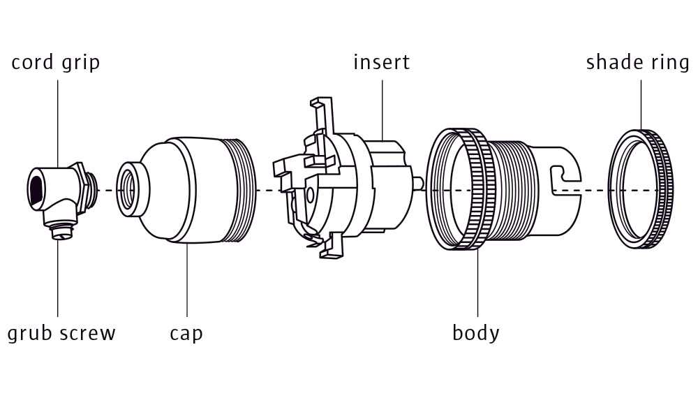 pendant lamp parts diagram