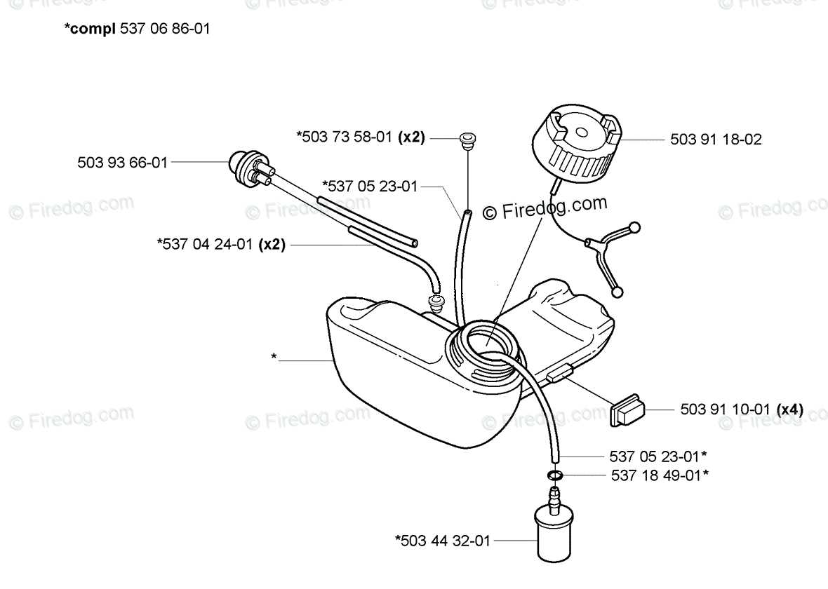 husqvarna trimmer parts diagram