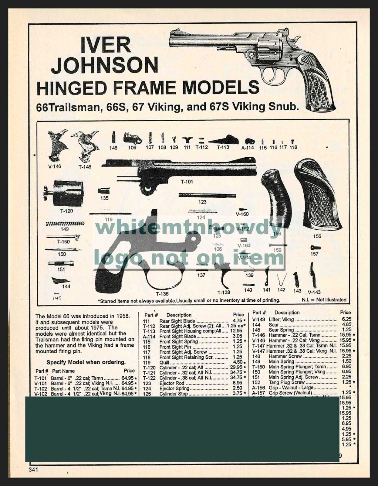 iver johnson 32 revolver parts diagram