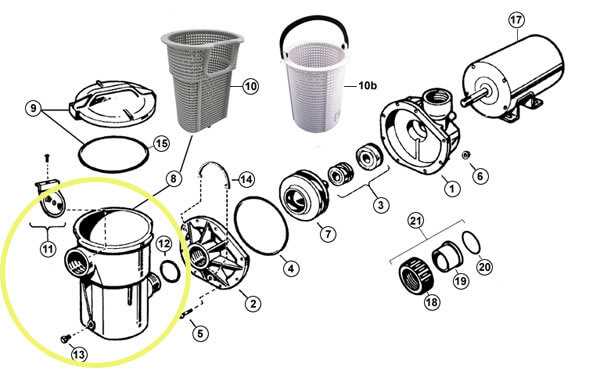 hayward pump parts diagram