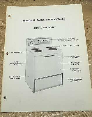 frigidaire oven parts diagram