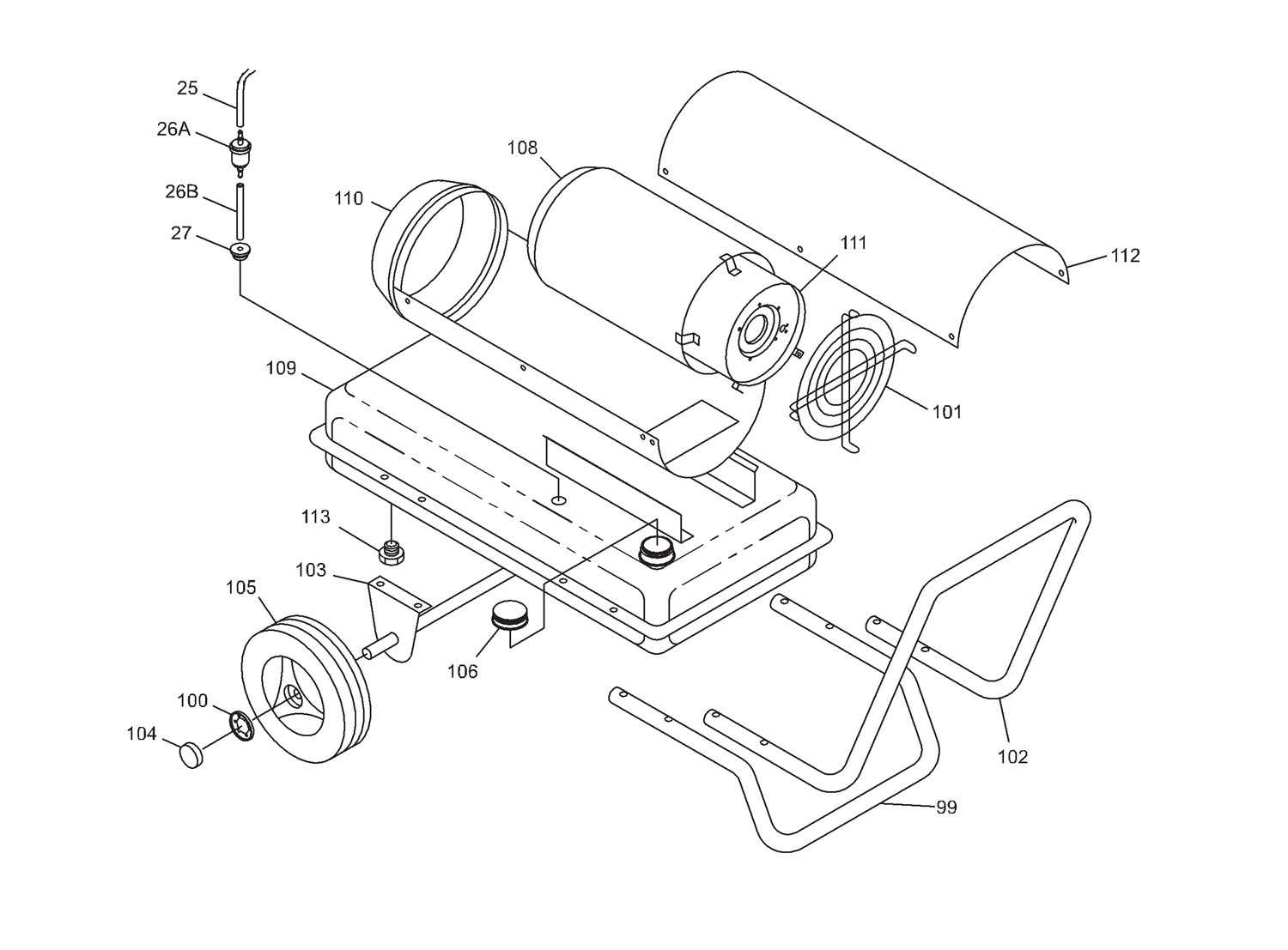 master heater parts diagram