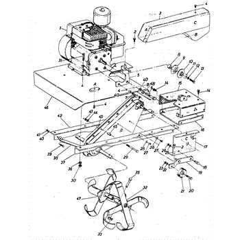 mtd tiller parts diagram