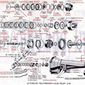 ford transmission parts diagram