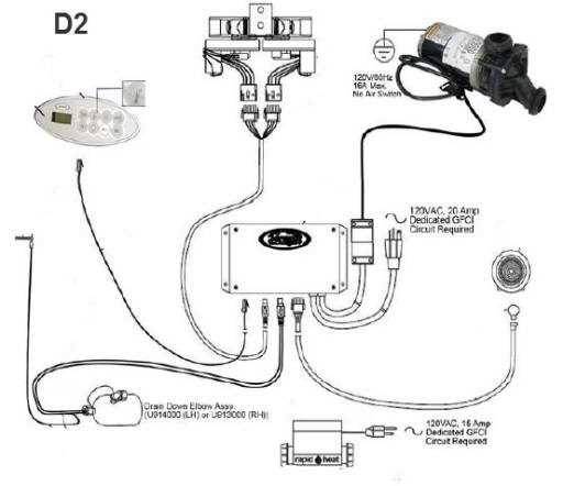 jacuzzi hot tub parts diagram