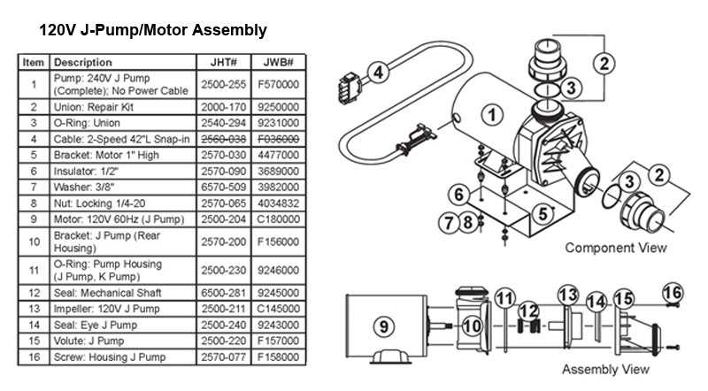 jacuzzi parts diagram