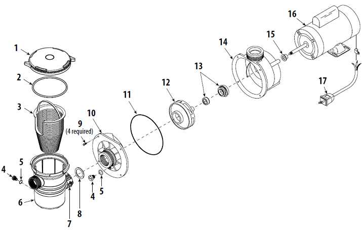 jacuzzi pump parts diagram