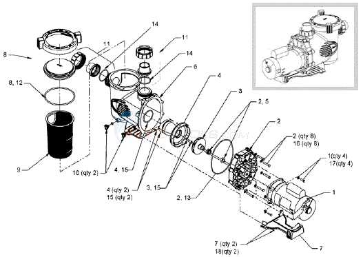 jandy pool pump parts diagram