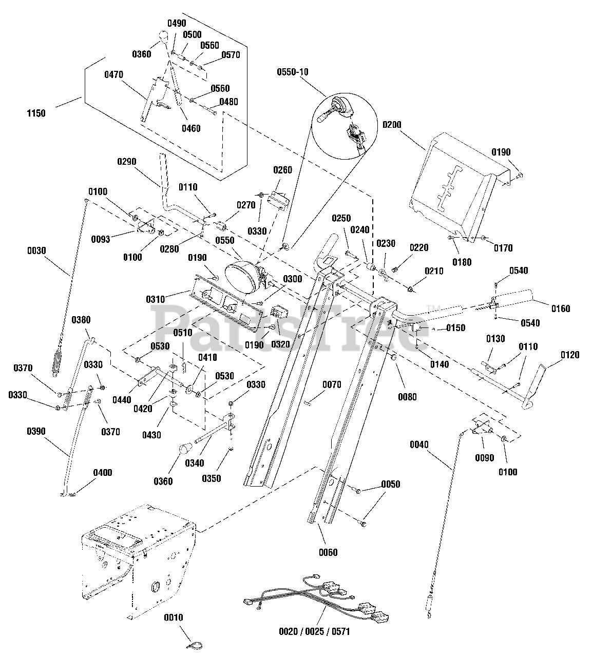 simplicity snow thrower parts diagram