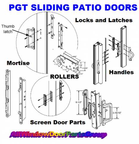 jeld wen patio doors parts diagram