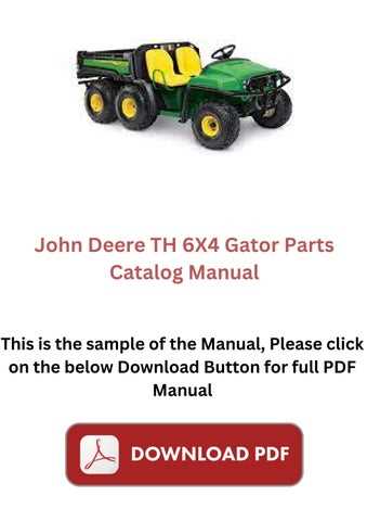 john deere gator 6x4 parts diagram