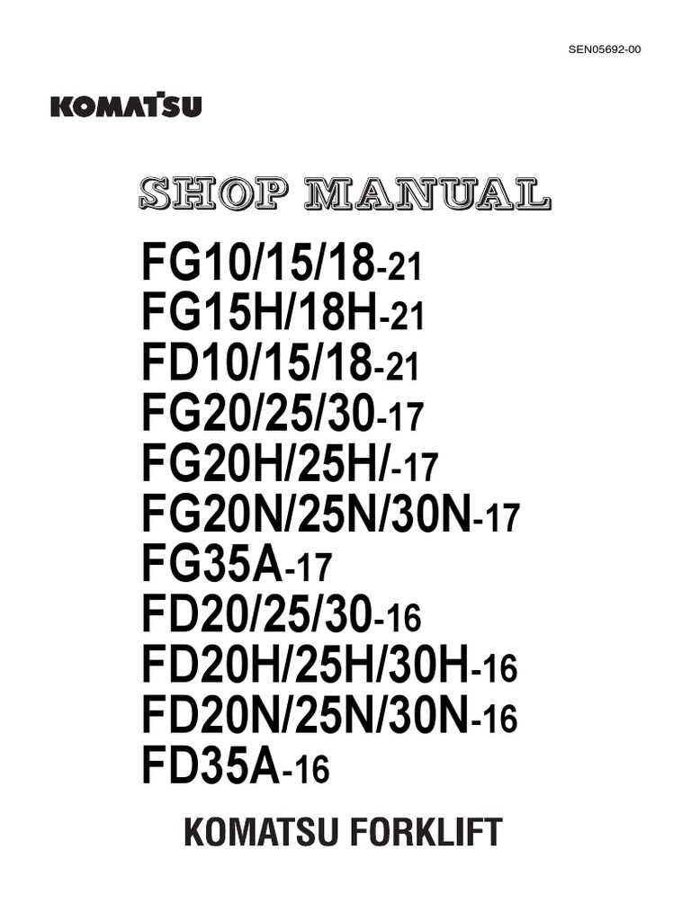 komatsu forklift parts diagram