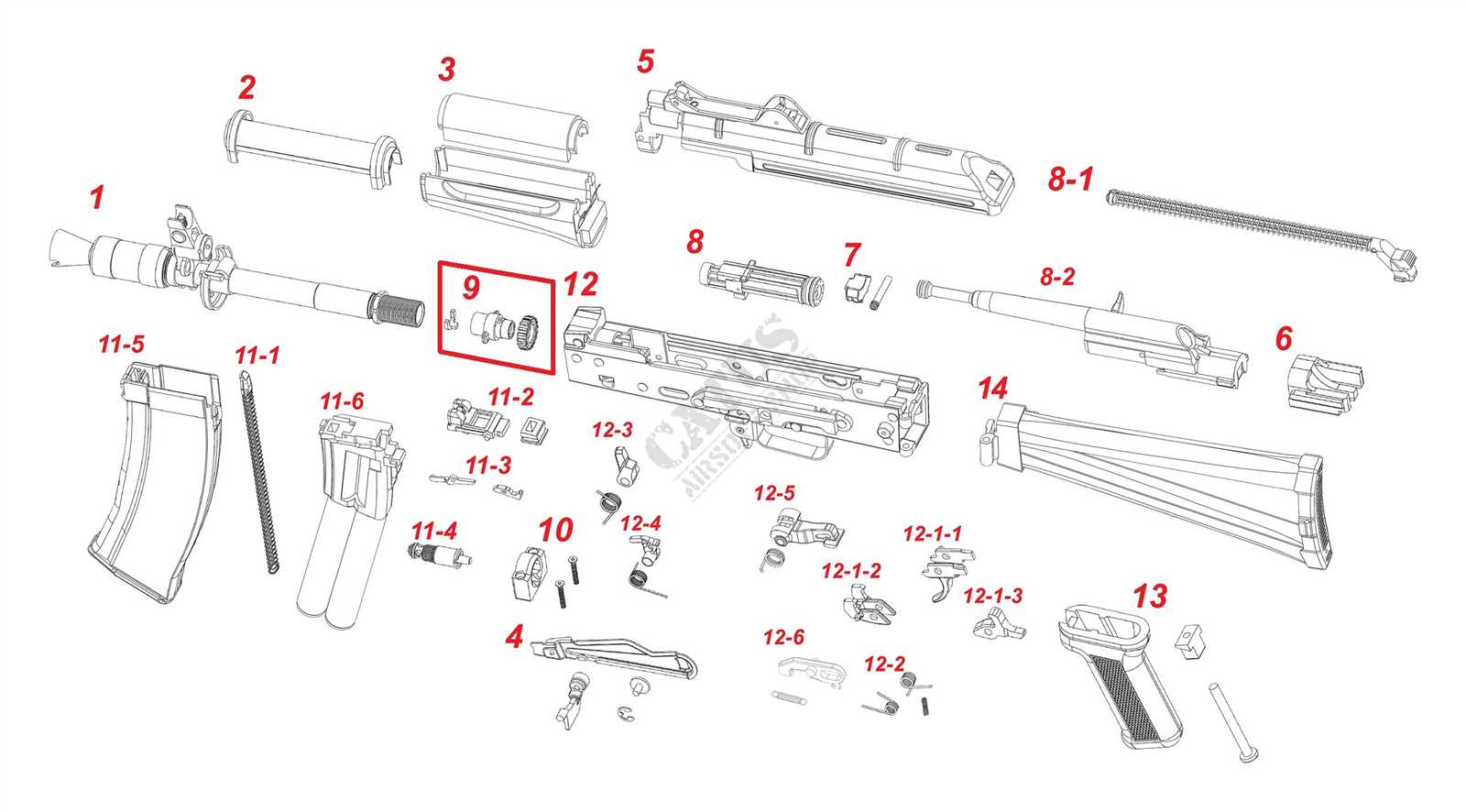 mp5 parts diagram