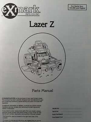 exmark mower parts diagram