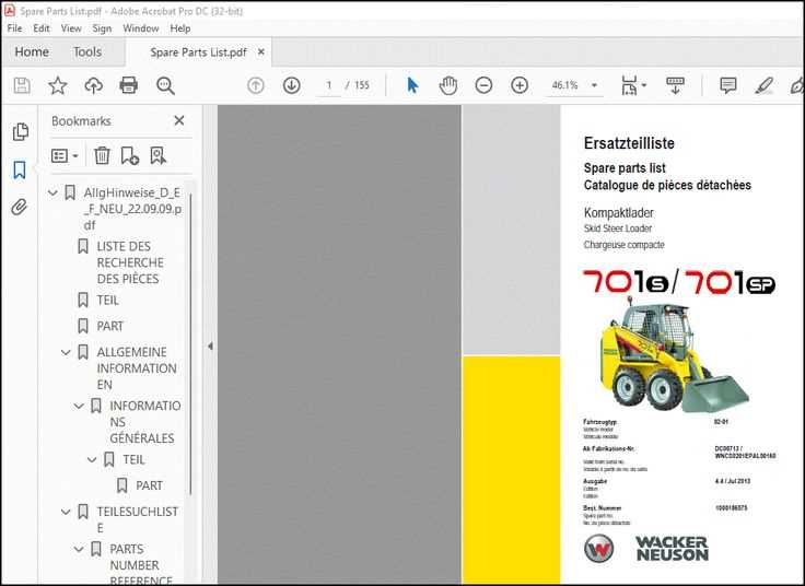 wacker neuson parts diagrams