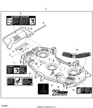 john deere 1025r 60 mower deck parts diagram