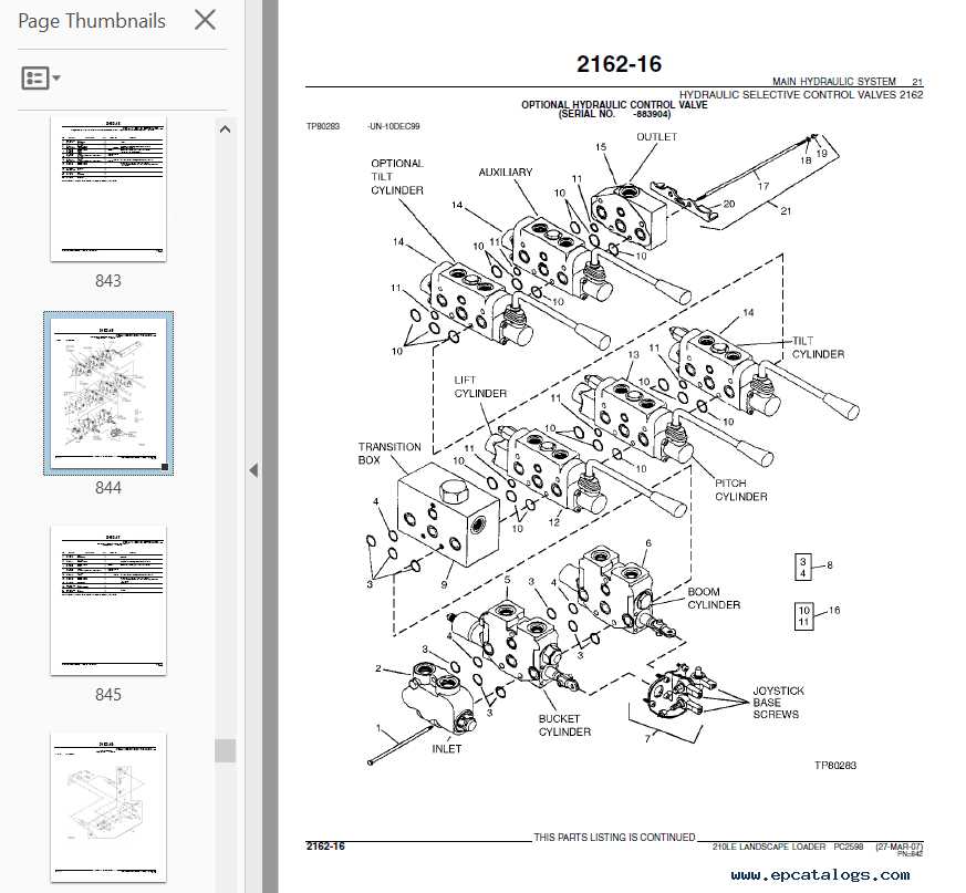 john deere 210 parts diagram