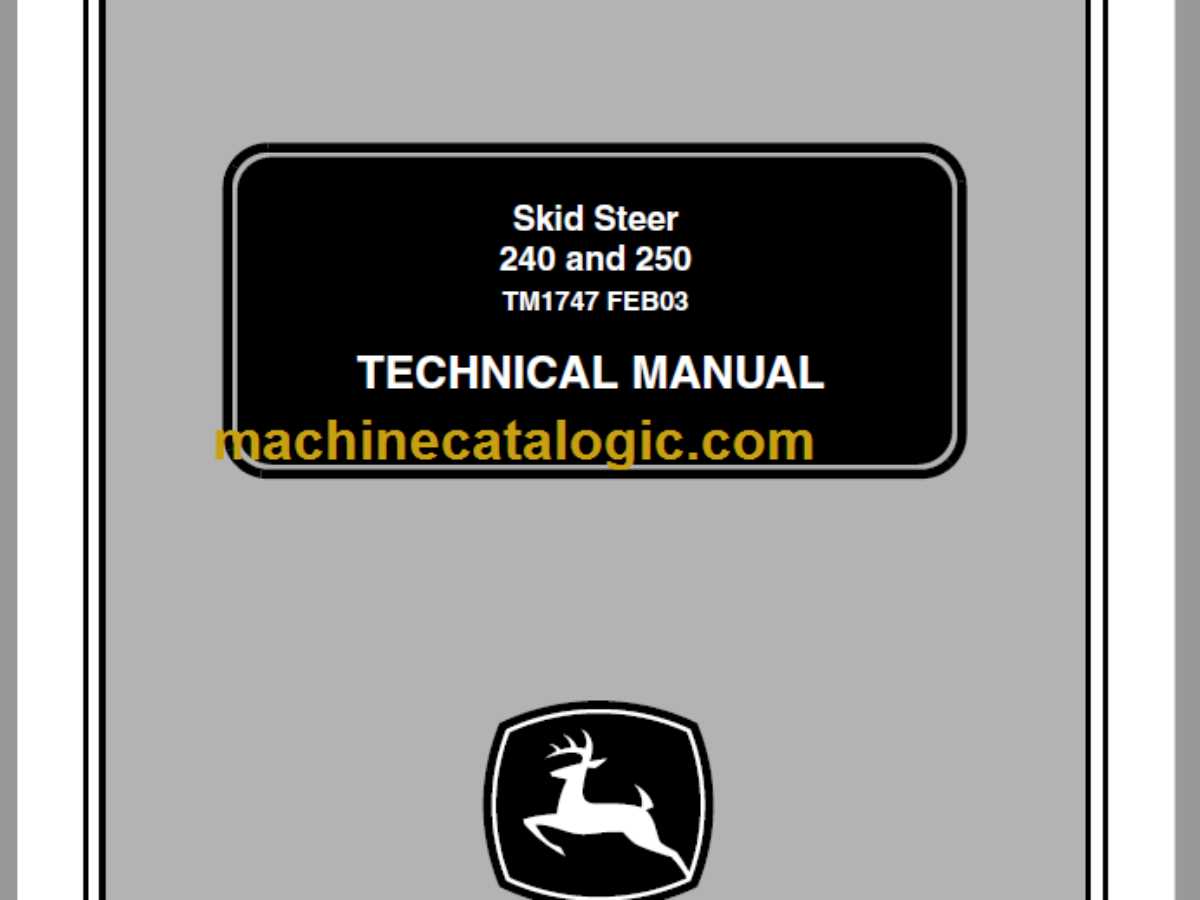 john deere 240 skid steer parts diagram