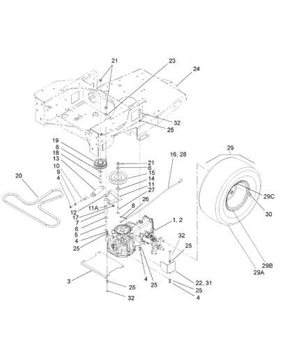 john deere 261 grooming mower parts diagram