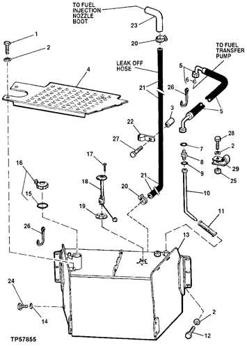 john deere 310d backhoe parts diagram