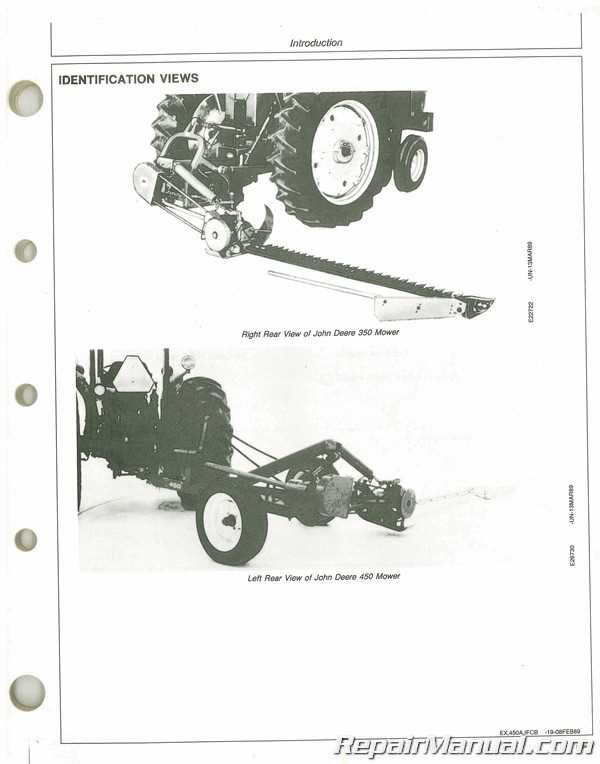 john deere 350 sickle mower parts diagram