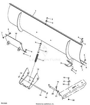 john deere 46 mower deck parts diagram