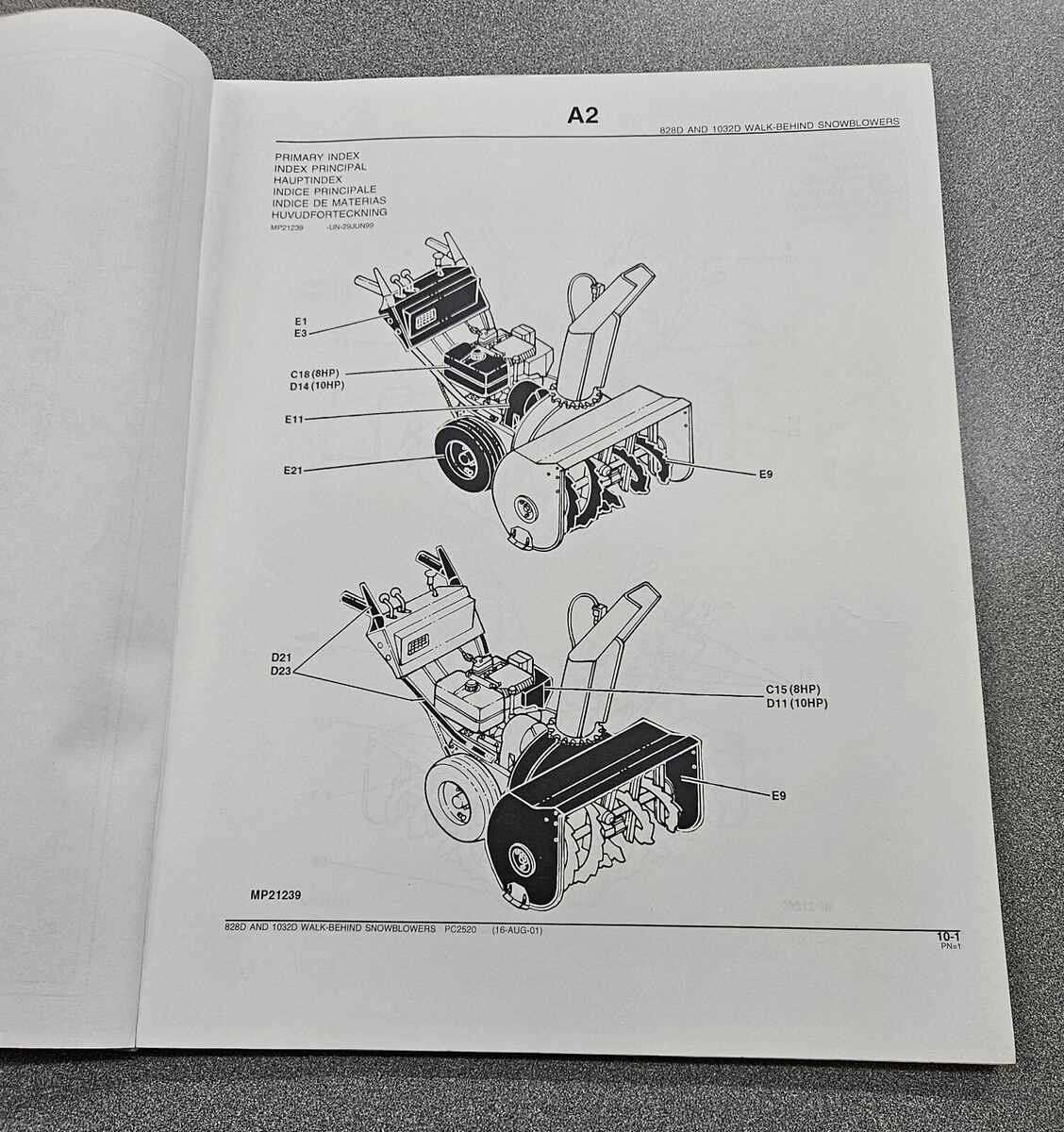 john deere 828d snowblower parts diagram