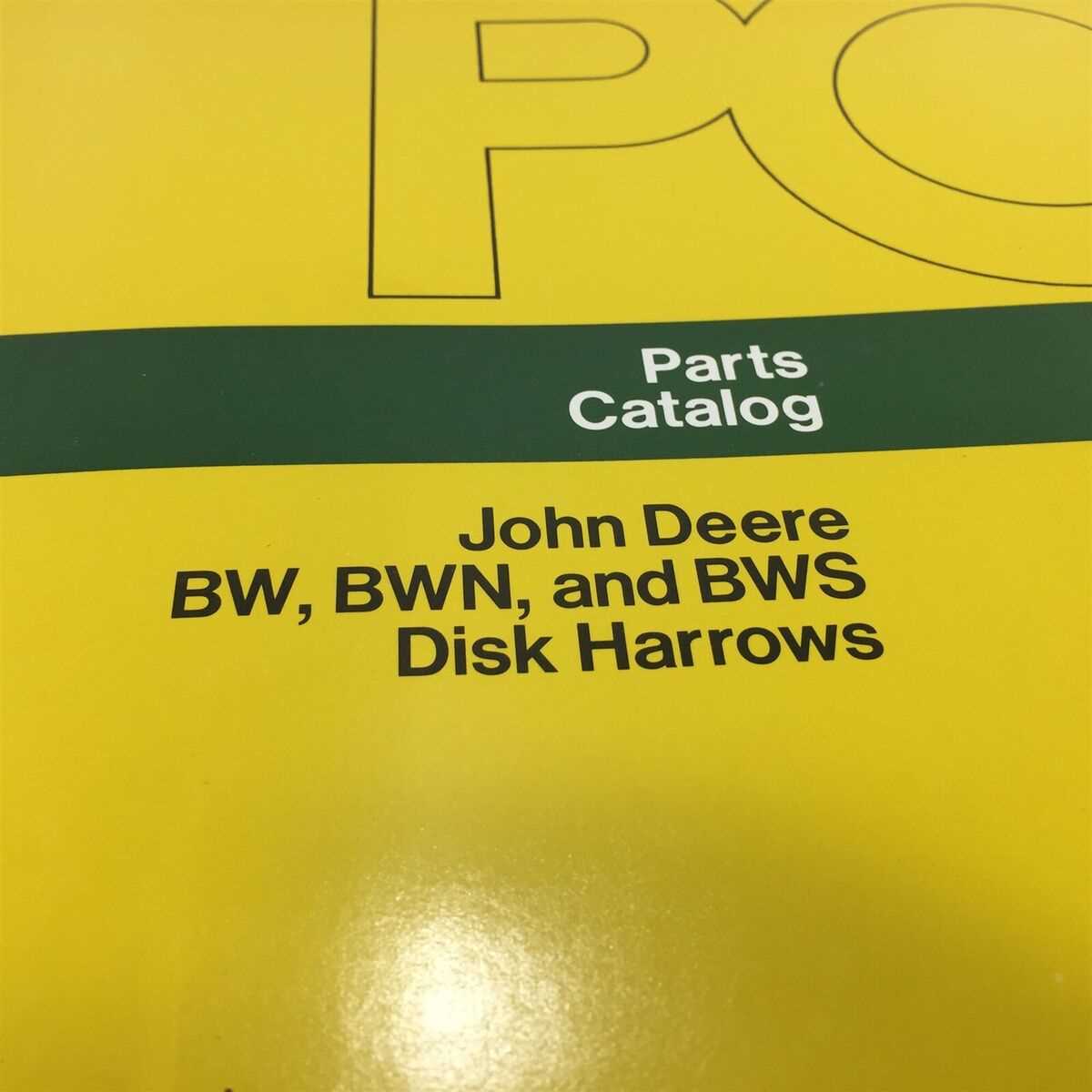 john deere bw disc parts diagram