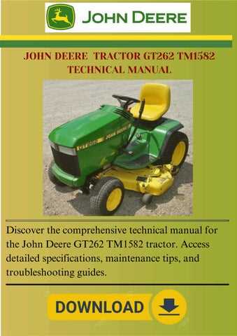 john deere gt262 parts diagram