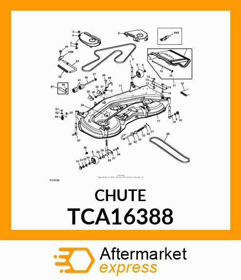 john deere x320 deck parts diagram