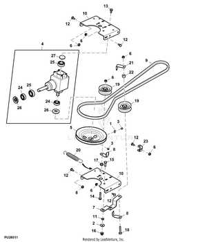 john deere x320 deck parts diagram