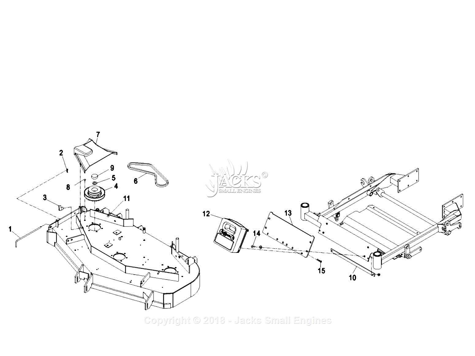 john deere x534 parts diagram