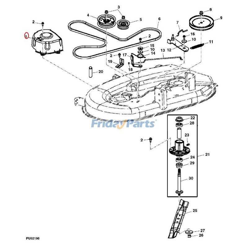 john deere z245 parts diagram