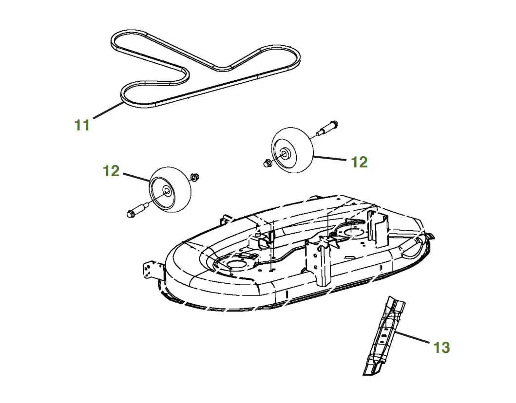 john deere z425 48 inch deck parts diagram