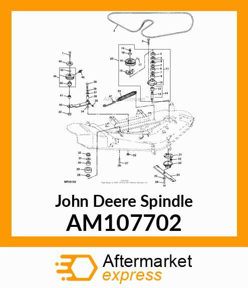 john deere z425 54 inch deck parts diagram