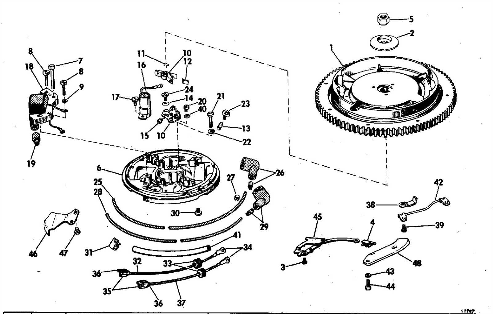 johnson 25 hp outboard parts diagram