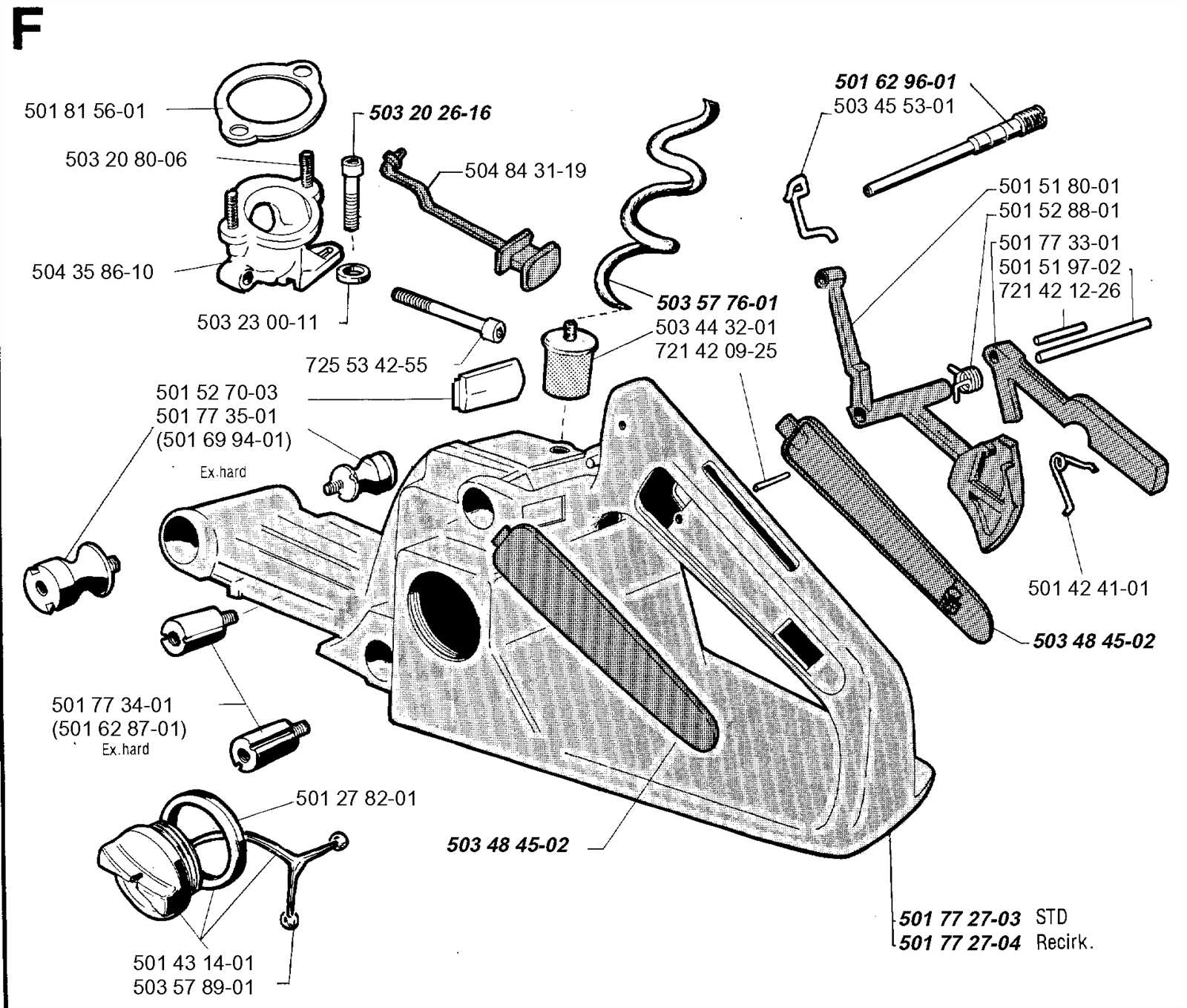 jonsered chainsaw parts diagram