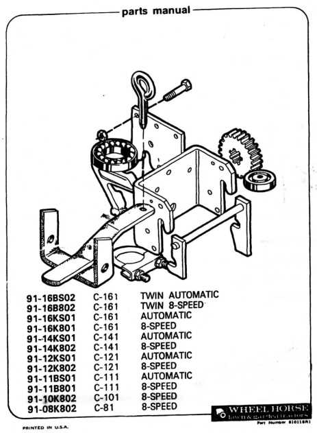 wheel horse parts diagram