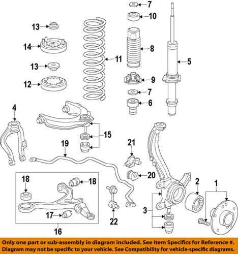 rear suspension parts diagram