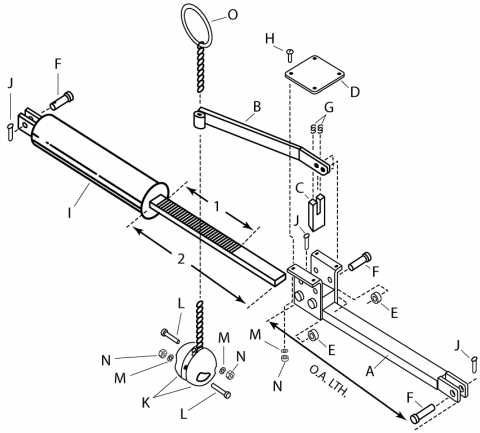 dock leveler parts diagram