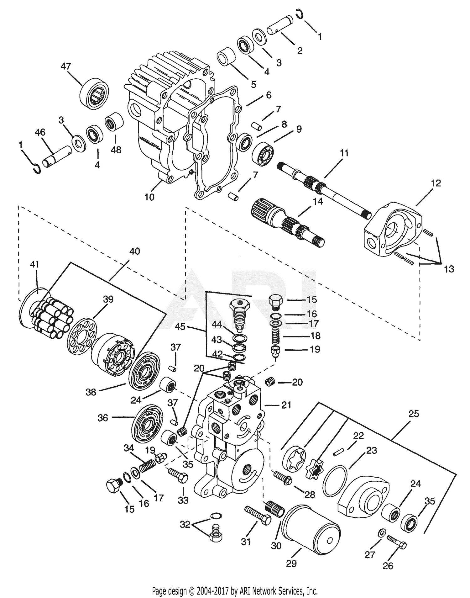 transmission kubota parts diagram