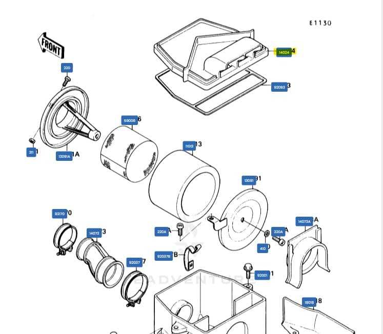 kawasaki bayou 220 parts diagrams